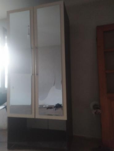 paltar dolabl: İki qapılı güzgülü şkaf - Ön hissədə tam boy iki ədəd güzgü qapı - — 1