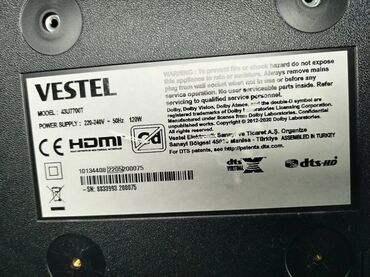 hoffmann led 32a3700: Televizor Vestel LED ekran 43"