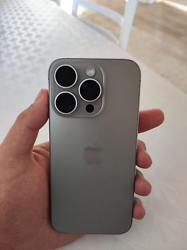 IPhone 15 Pro (серый титановый цвет) 86% АКБ родной 256гб Не вскрытый