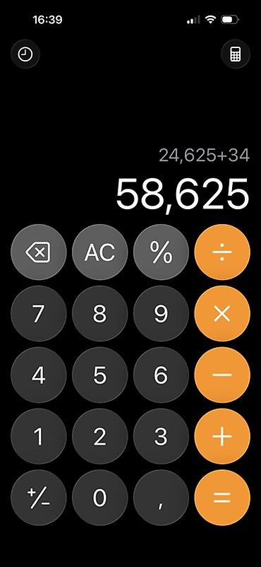 IPhone Kalkulyator tətbiqi (iOS) Xüsusiyyətlər: - Sadə və sürətli lalafo.az -da IPhone Kalkulyator tətbiqi (iOS) Xüsusiyyətlər: - Sadə və sürətli