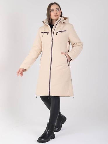 Пальто: Пальто, Классика, Осень-весна, Твид, По колено, На молнии, L — 8