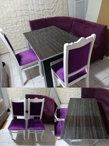пластиковый шифер цена бишкек: Qonaq otağı üçün, İşlənmiş, Açılan, Dördbucaq masa, 6 stul