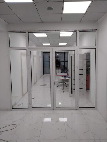 Перегородки на заказ: На заказ Каркасная перегородка, Для офиса, Бронированное стекло, Монтаж, Демонтаж, Бесплатный замер at lalafo.kg — 3 Перегородки на заказ: На заказ Каркасная перегородка, Для офиса, Бронированное стекло, Монтаж, Демонтаж, Бесплатный замер — 3