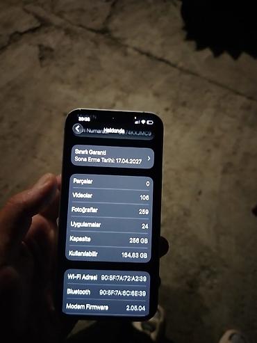 iphone xs kamera: IPhone 16e, 256 GB, Ağ, Zəmanət — 4
