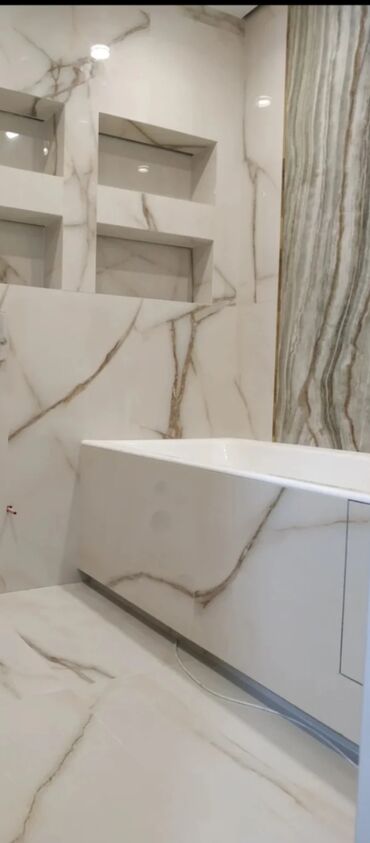 Укладка плитки: Услуги по облицовке ванных комнат и душевых плиткой/керамогранитом под — 18