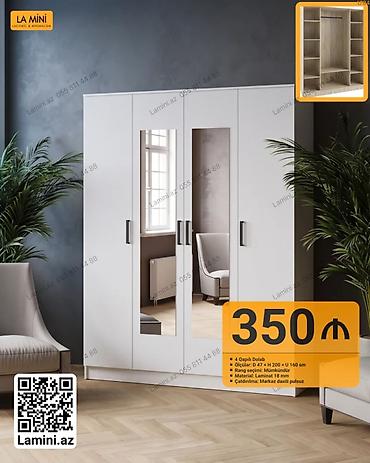 çubuqlar: 4 qapılı şkaf – La Mini dizaynı - Ölçülər: dərinlik 47 sm x hündürlük — 1