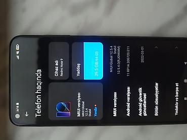 telefon a13: Redmi Note 9, 64 GB, rəng - Qara, Barmaq izi — 3