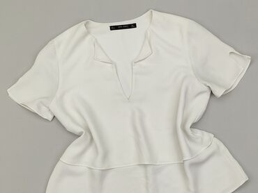 biała sukienki boho zara: Bluzka Damska, Zara, S, stan - Dobry