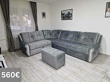 Ugaone garniture: Ugaona garnitura 300×220 cm - Prostrana L‑forma sa dubokim sedištima — 50