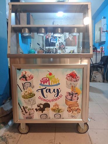 Restoran, kafe avadanlığı: Rollo dondurma (Tay dondurması) üçün peşəkar soyuducu vitrin-araba - — 2