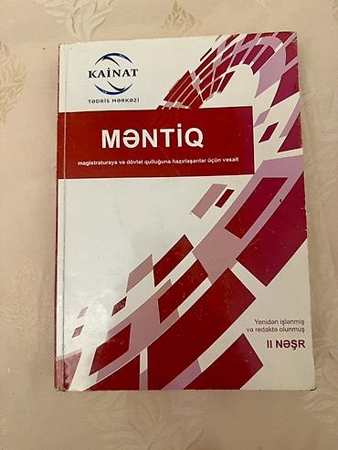 Tədris ədəbiyyatı: “Məntiq” – Kainat Tədris Mərkəzi Kitabın Təyinat: Magistraturaya və — 1