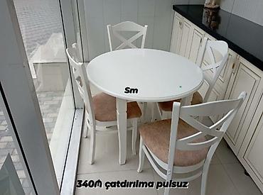 Ev və bağ: Mətbəx üçün, Yeni, Açılmayan, Dördbucaq masa, 4 stul — 9