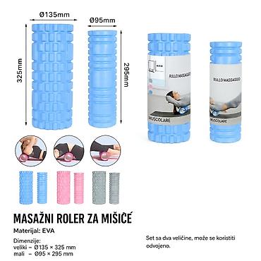 KMT Set od dva stuba za jogu 2002231-A Dvodelni set penastih valjaka