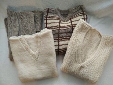 Džemperi, kardigani: XL, Vuna, Casual, Geometrijski, Vez, Jednobojni — 2