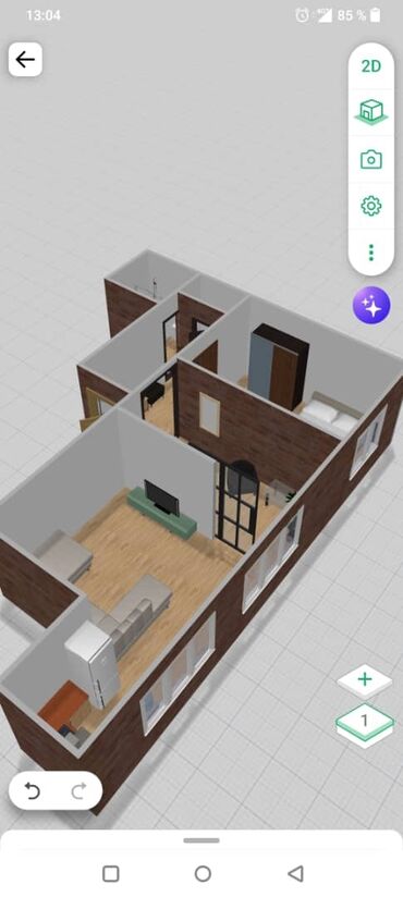 дешевле дом: 2 комнаты, 45 м², Индивидуалка, 2 этаж, Дизайнерский ремонт