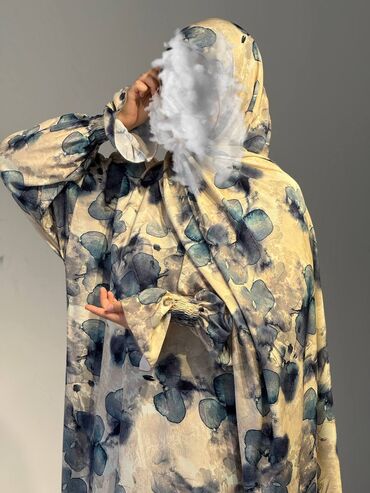 Повседневные платья: Абая с хиджабом из мягкой струящейся ткани с благородным сатиновым — 23