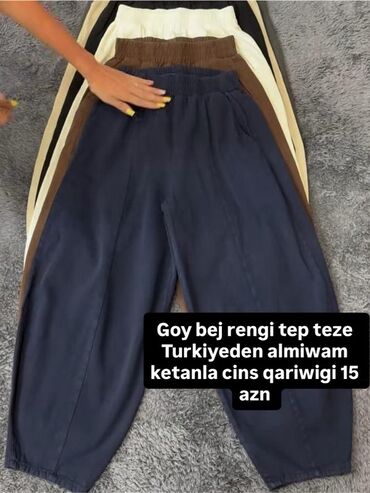 yun şalvar: Qadın şalvar pantolon – gabardin/ketan-cins qarışığı - Model: Şalvar