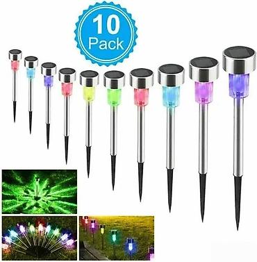 sidro slike: SARENE SOLARNE BASTENSKE LAMPE 10 KOM. NOVE RGB LAMPE AKCIJA | Cene — 1