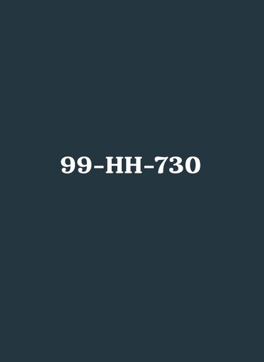 Avtomobil nömrələri üçün aksesuarlar: Qeydiyyat nişanı 99-HH-730