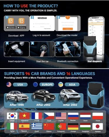 Alati za automobile: Novo - Humzor Z100 Elite Bluetooth OBD2 iOS & Android HUMZOR Z100 — 10