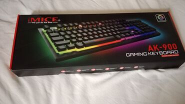 planşet ucun klaviatura: IMICE AK-900 Gaming Keyboard - Tam ölçülü 104 düyməli standart layout