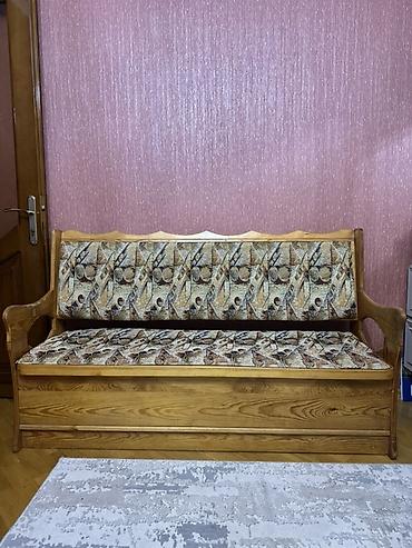embawood mətbəx mebelləri: Taxta karkaslı 3 nəfərlik divan - Material: təbii ağacdan möhkəm — 2
