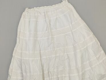 biała spódnice do kolan: Skirt, S (EU 36), condition - Good