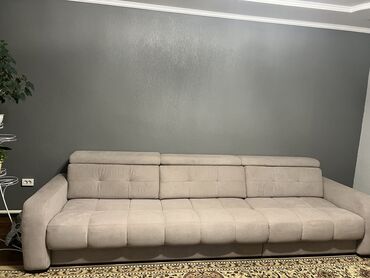 диван раскладной: Диван-кровать, цвет - Бежевый, Новый