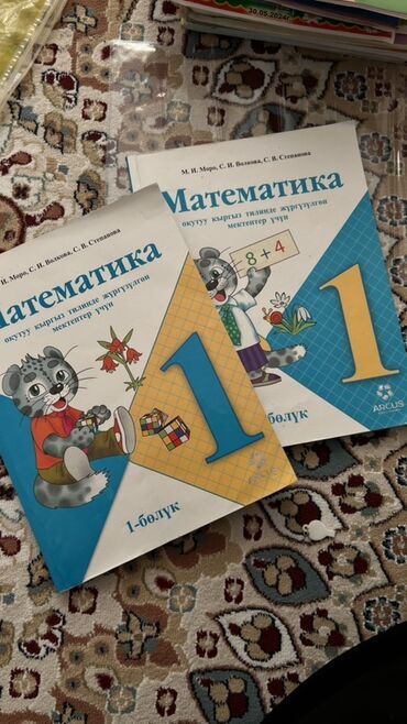 python книга: Учебники: «Математика. 1 класс» (Кыргыз тилинде, комплект из двух