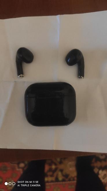 iphone xr lalafo: Qara rəngli simsiz TWS qulaqcıq dəsti - Komplekt: 2 ədəd qulaqcıq + — 2