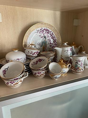 Çay dəsti, rəng - Ağ, Farfor, Almaniya