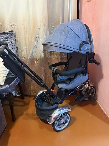 Velosipedlər: Uşaq üçtəkərli velosiped-araba (trike) keyfiyyetli mohkem kolyaska — 1