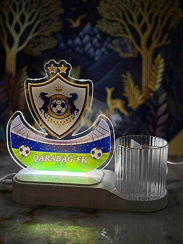 panda sekilleri: LED masa lampası – futbol klubu loqolu - Klublar: Qarabağ FK — 1