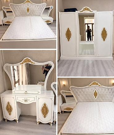 Yataq dəsti satılır 660₼.matrası var.Yaxşı vəziyyətdə.Ünvan Savalan