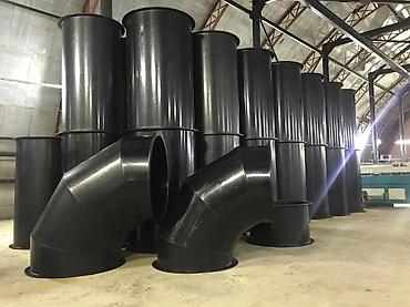 ceki daşları: HDPE (polietilen) boru fitinqləri və hava-kanal hissələri - Material — 1