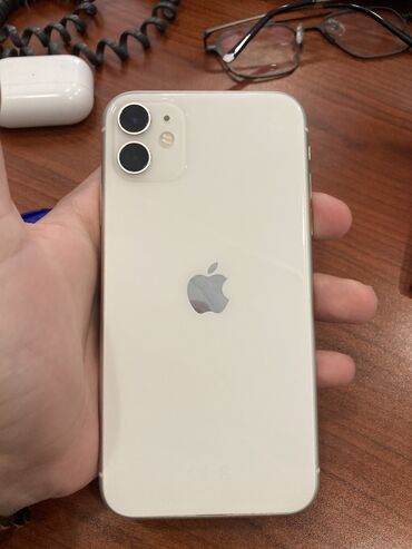 apple x ekran: IPhone 11, 128 GB, Ağ, Face ID