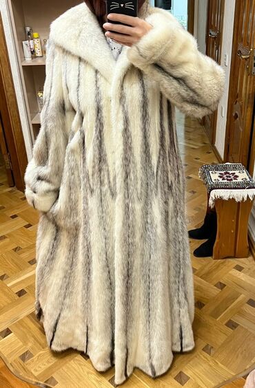 şuba palto: Kürk XL (EU 42), rəng - Boz
