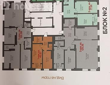 royal: 1 комната, 47 м², АЮ Гранд Элитка, 10 этаж, ПСО (под самоотделку) — 2