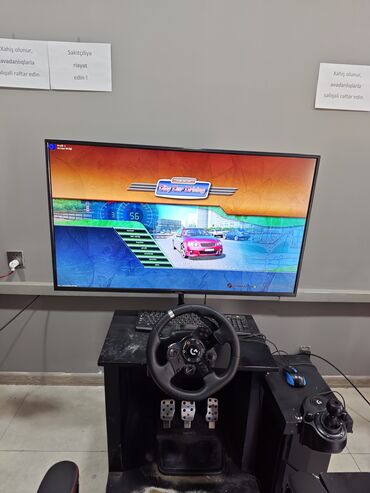 Masaüstü kompüterlər və iş stansiyaları: Barter yoxdur PC və Logitech sükan konsol satılır. Qeyd olunan qiymət — 10