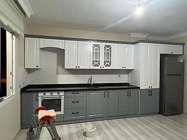 Sifarişlə mətbəx mebeli: Sifarişlə mətbəx dəsti, Özü çəkən petlələr, MDF, Kredit yoxdur, Pulsuz çatdırılma — 8