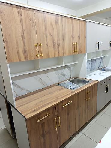 Кухонные гарнитуры: Кухонный гарнитур, цвет - Серый — 6