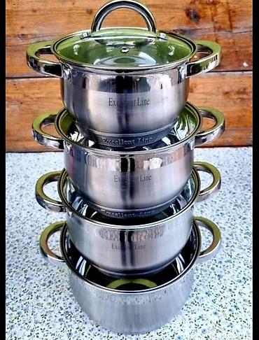pec tea: Set inox šerpi – Excellent Line - Materijal: nerđajući čelik (inox) — 1