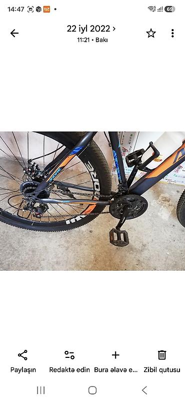 Dağ velosipedləri: Adore MTB velosiped - Korpus: yüngül alaşımlı hardtail çərçivə - — 2