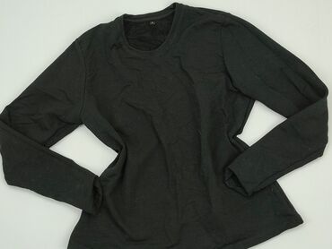 czarne bluzki damskie z długim rękawem: Bluzka Damska, L, stan - Bardzo dobry