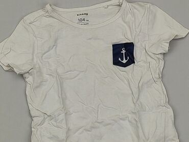 biała koszulka sinsay: T-shirt, SinSay, 3-4 years, 98-104 cm, condition - Good