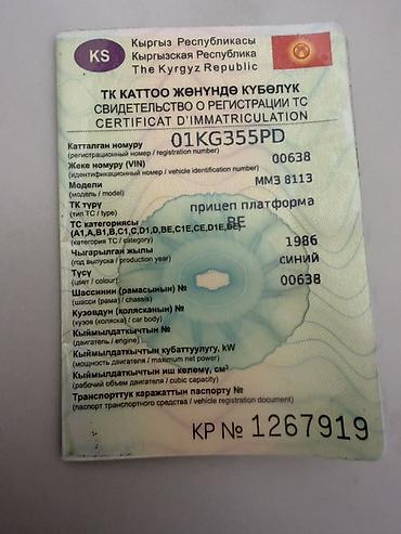 тонор прицеп: Прицеп-платформа ММЗ 8113 (КР, рег. номер 01KG355PD) - Одноосный — 4