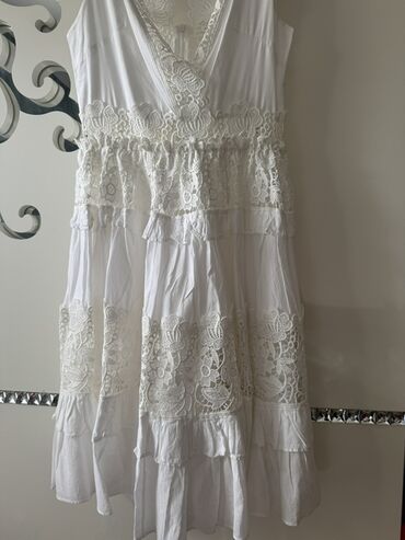 Ziyafət donları: ZIMMERMANN ağ krujeva don - Rəng: qar kimi ağ - Material: incə — 11