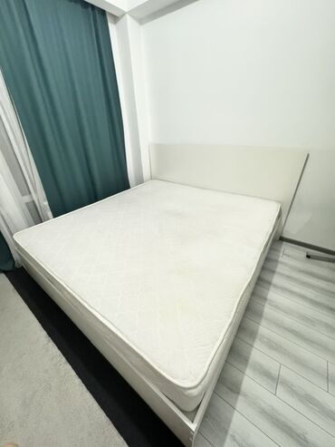 железные кровать: Двуспальная кровать, С матрасом, длина - 2200 см