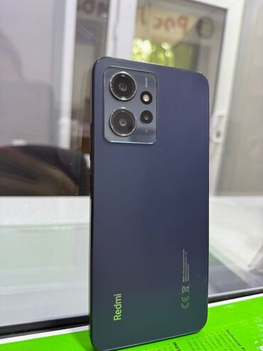 принтеры для чеков: Redmi, Redmi Note 12, Колдонулган, 128 ГБ, түсү - Көк, 2 SIM