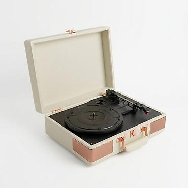 Искусство и коллекционирование: Case Wax Light Белый с подсветкой Портативный проигрыватель винила в — 3